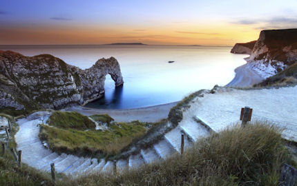 Durdle Door is arguably the most scenic beach in Britain